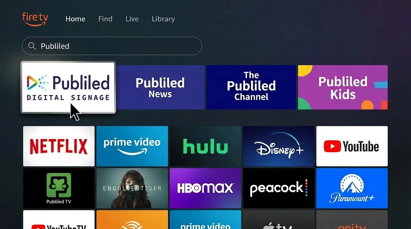 instalar publiled en Fire TV OS